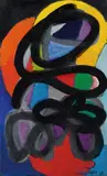 Charles Lapicque, Mère et enfant, 1947, Oil on canvas