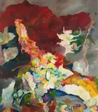 Bernard Schultze, Blumen-Hügel, tragisch-rätselhaft