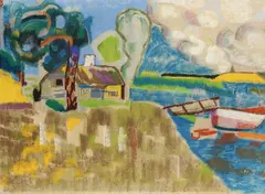 Ida Kerkovius, Nordische Landschaft, 1939, Pastel