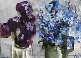 Blumenstillleben by Klaus Fußmann, 1992, Watercolour, sold Jun 2006