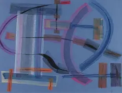 Robert Jacobsen, Komposition, 1955, Pastel