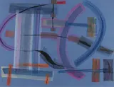 Robert Jacobsen, Komposition, 1955, Pastel