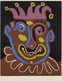 Le Vieux Roi (Le Vieux Bouffon) by Pablo Picasso, 1963, Linocut in colours, sold Mar 2006