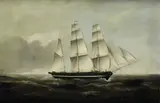 Bremer Bark "Verginia" (Virginia) auf hoher See by Carl Justus Harmen Fedeler - zugeschrieben, 1850, Oil on canvas, sold Mar 2006