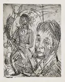 Ernst Ludwig Kirchner, Knaben im Zimmer, 1919, Etching