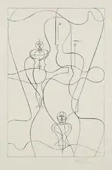 Figurenplan by Oskar Schlemmer, 1919, Lithographie auf Papier, sold Mar 2006
