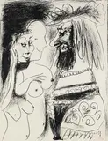 Le Vieux Roi by Pablo Picasso, 1959, Lithograph, sold Mar 2006