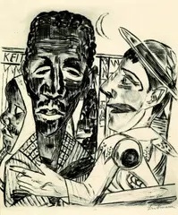 Der Neger by Max Beckmann, 1921, Drypoint, sold Mar 2006