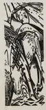 Franz Marc, Trinkendes Pferd, 1912, Woodcut
