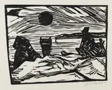 Sonnenaufgang by Erich Heckel, 1914, Woodcut, sold Mar 2006