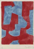 Composition bleue et rouge by Serge Poliakoff, 1966, Lithograph in colours, sold Mar 2006