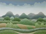 Ivan Rabuzin, Hügel der Heimat, 1982, Oil on canvas