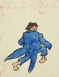 Laufender Knabe mit Frack by Heinrich Zille, 1919, Pen and India ink drawing, sold Mar 2006