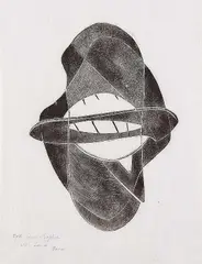 Naum Gabo, Opus 3, 1950, Monotype