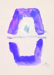 Kumi Sugai, Reflected Image, 1957, Gouache