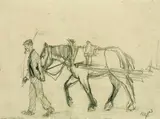 August Macke, Fuhrmann mit Gaul