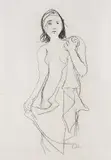 Karl Hofer, Stehende mit Tuch