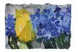Gelbe Tulpe und Hyazinthen by Klaus Fußmann, 1996, Watercolour, sold Mar 2006