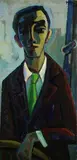 Herbert Helmert, Kl. Schmidt-Rottluff, 1952, Oil on fibreboard