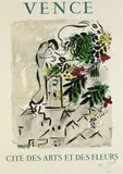 Marc Chagall, Vence, 1954, Lithograph in colours