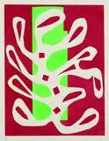 Algue blanche sur fond rouge et vert by Henri Matisse, 1947, Lithograph in colours, sold Mar 2006