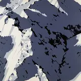 Gerhard Richter, Aus: Schweizer Alpen I, 1969, Silkscreen in colours