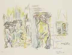 Comenius by Oskar Kokoschka, 1976, Lithograph, sold Mar 2006