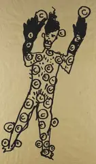 Copyrightman by Walter Dahn, 1985, Silkscreen, sold Mar 2006