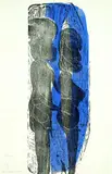 Gerhard Altenbourg, Steht im Unnennbaren der Nacht, 1976, Woodcut in colours