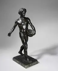 Hugo Kaufmann, Jüngling beim Säen, 1918, Bronze