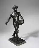 Hugo Kaufmann, Jüngling beim Säen, 1918, Bronze