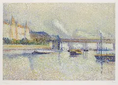 Londres by Maximilien Luce, 1929, Etching and aquatint in colours, sold Mar 2006