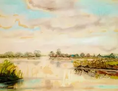 Seelandschaft by Max Kaus, 1942, Watercolour, sold Mar 2006