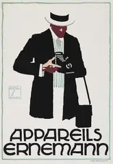 Ludwig Hohlwein, Plakat: Appareils Ernemann, 1913, Lithograph in colours