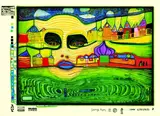 Irinaland über dem Balkan by Friedensreich Hundertwasser, 1971, Silkscreen in colours, sold Mar 2006