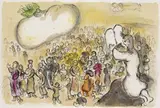Marc Chagall, From: The Story of the Exodus, 1966, Lithograph in colours