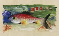 Paul Mathias Padua, Fisch (BRI 17.3.59), 1959, Watercolour