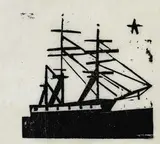 Lyonel Feininger, Dreimastiges Schiff mit Stern, 1928, Woodcut