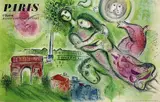 Marc Chagall, Romeo und Julia, 1964, Lithograph in colours