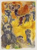 Marc Chagall, From: The Story of the Exodus, 1966, Lithograph in colours