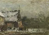 Rudolf Höckner, Bauernhaus im Winter