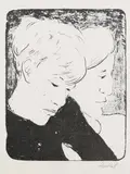 Erich Heckel, Geschwister, 1929, Lithograph