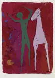 Piccolo Teatro by Marino Marini, 1972, Lithograph in colours, sold Mar 2006