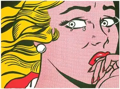 Crying Girl by Roy Lichtenstein, 1963, Offset lithograph in colours, sold Mar 2006