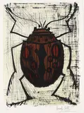 Bernard Buffet, Coccinelle, 1964, Lithograph in colours
