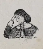 Alfred Kubin, Schemen - Sinnende