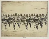 Albin Egger-Lienz, "1915", 1915, Lithograph in colours