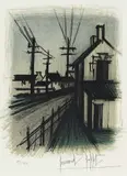 Bernard Buffet, La Route du Village, 1967, Lithograph in colours