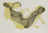 Henri Laurens, Femme allongée au bras levé, 1950, Lithograph in colours