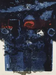 Antoni Clavé, Deux Feuilles II, 1970, Etching in colours